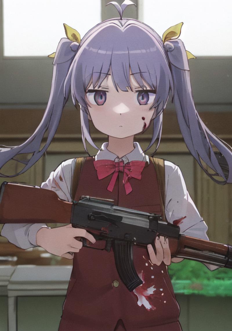 26911-2889731277-AK-47, AKM, kalashnikov_rifle, assault_rifle, holding_gun, ,__1girl, miyauchi renge,  solo focus, twintails, upper  body, lookin.png